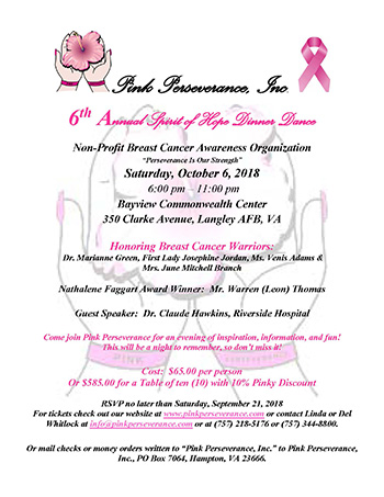 Spirit of Hope Dinner Dance Flyer